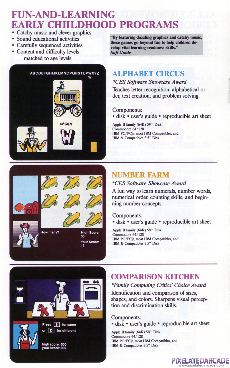 Alphabet Circus Advertisement: DLM, Inc. product catalog