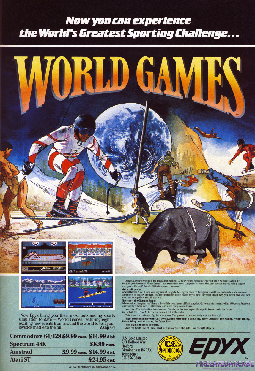 World Games Advertisement: February 1987 magazine ad