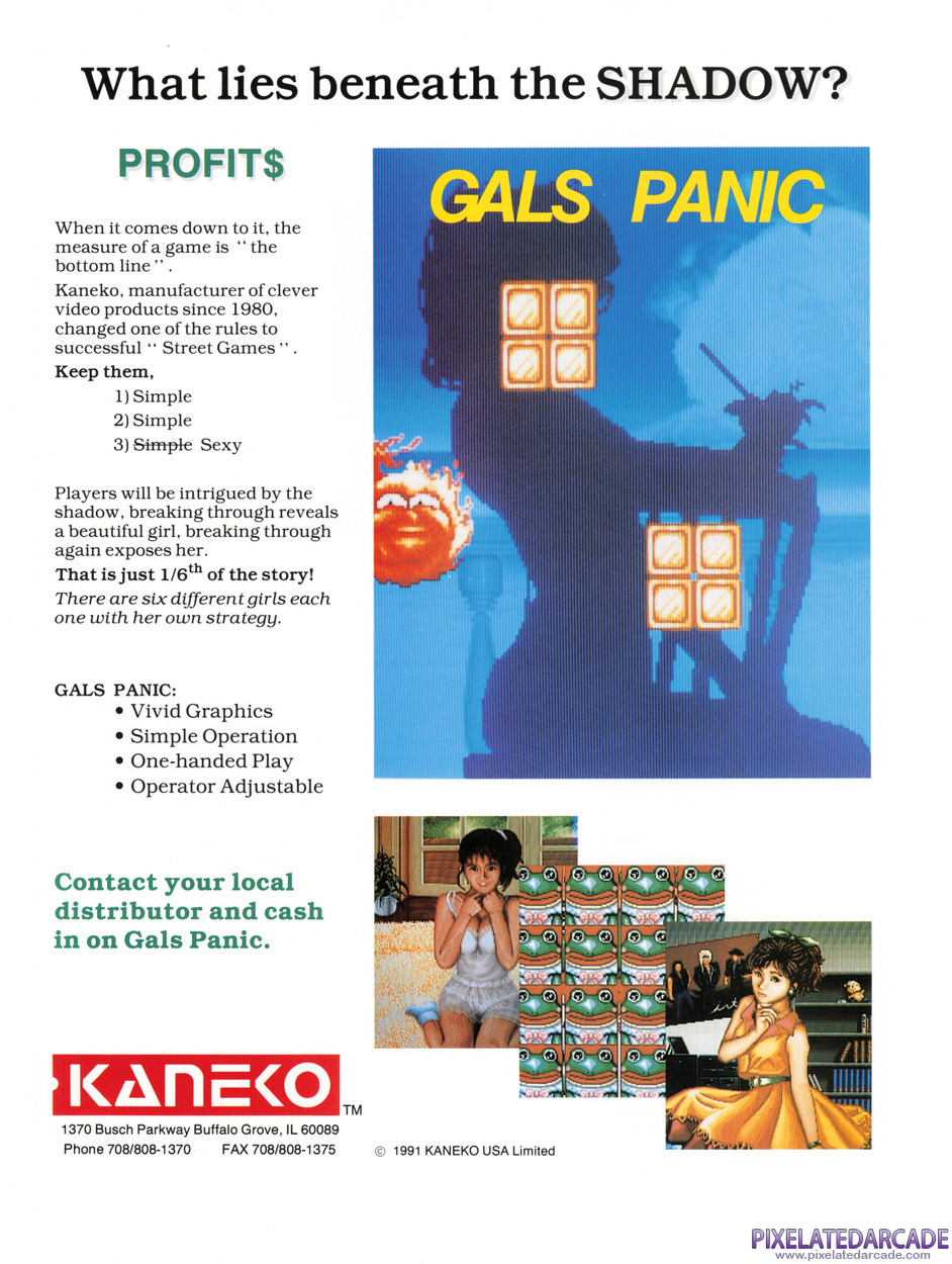 Gals Panic Advertisement: Gals Panic flyer