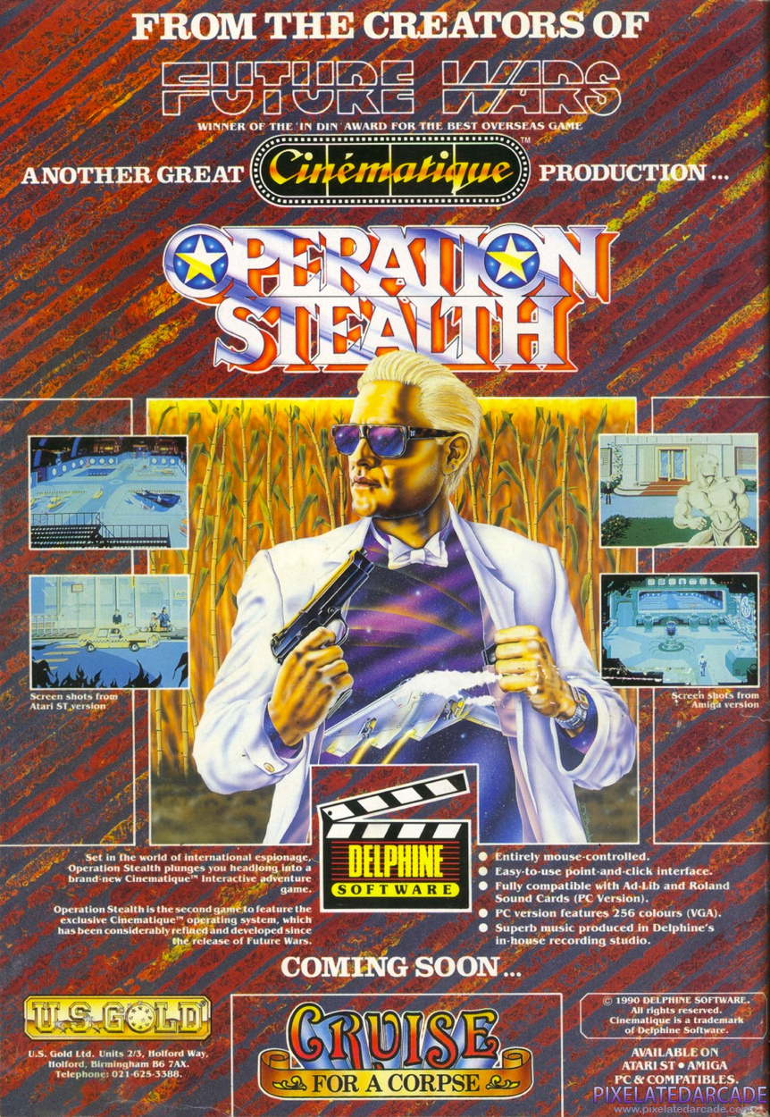 James Bond: The Stealth Affair Advertisement: September 1990 magazine ad