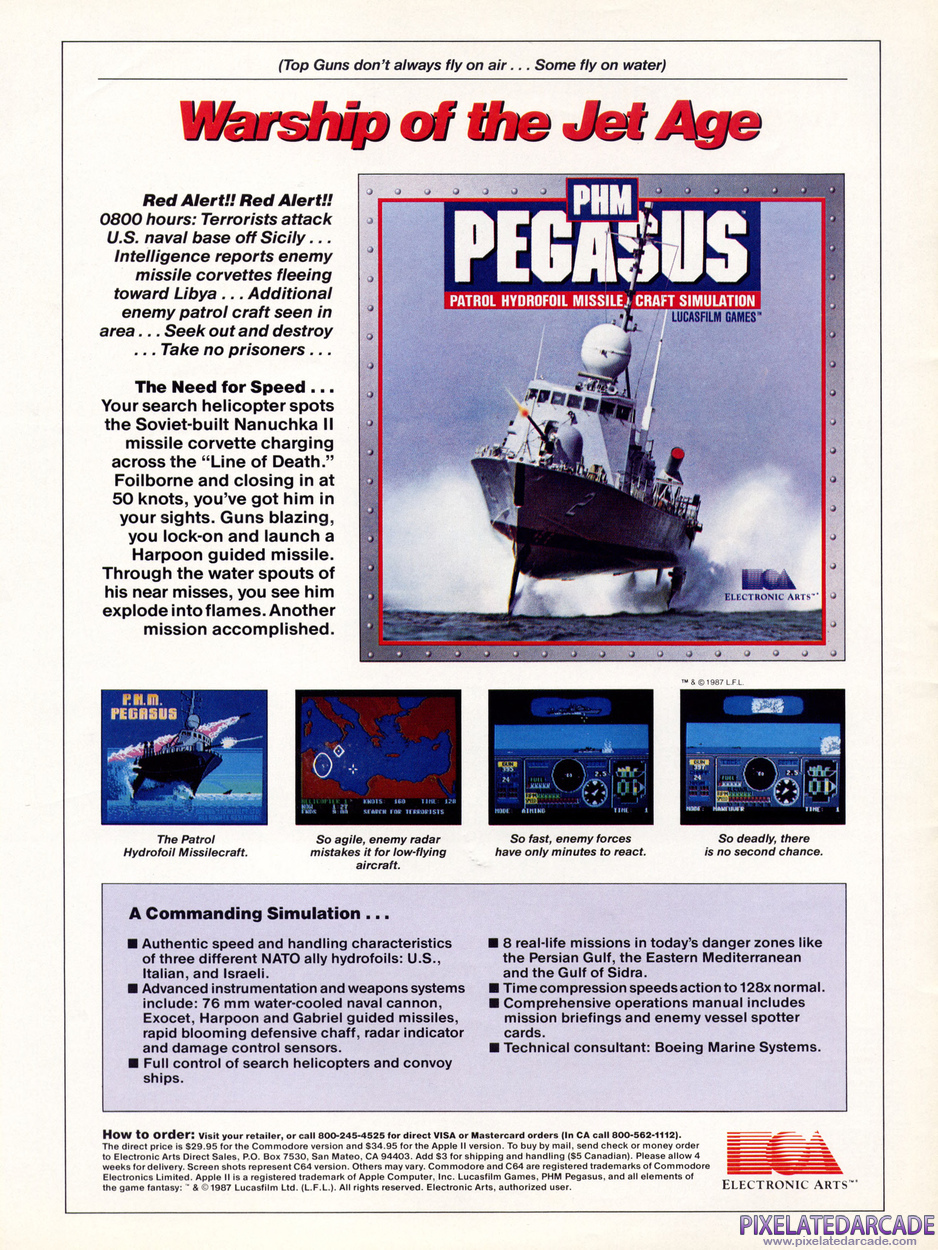 PHM Pegasus Advertisement: May 1987 magazine ad