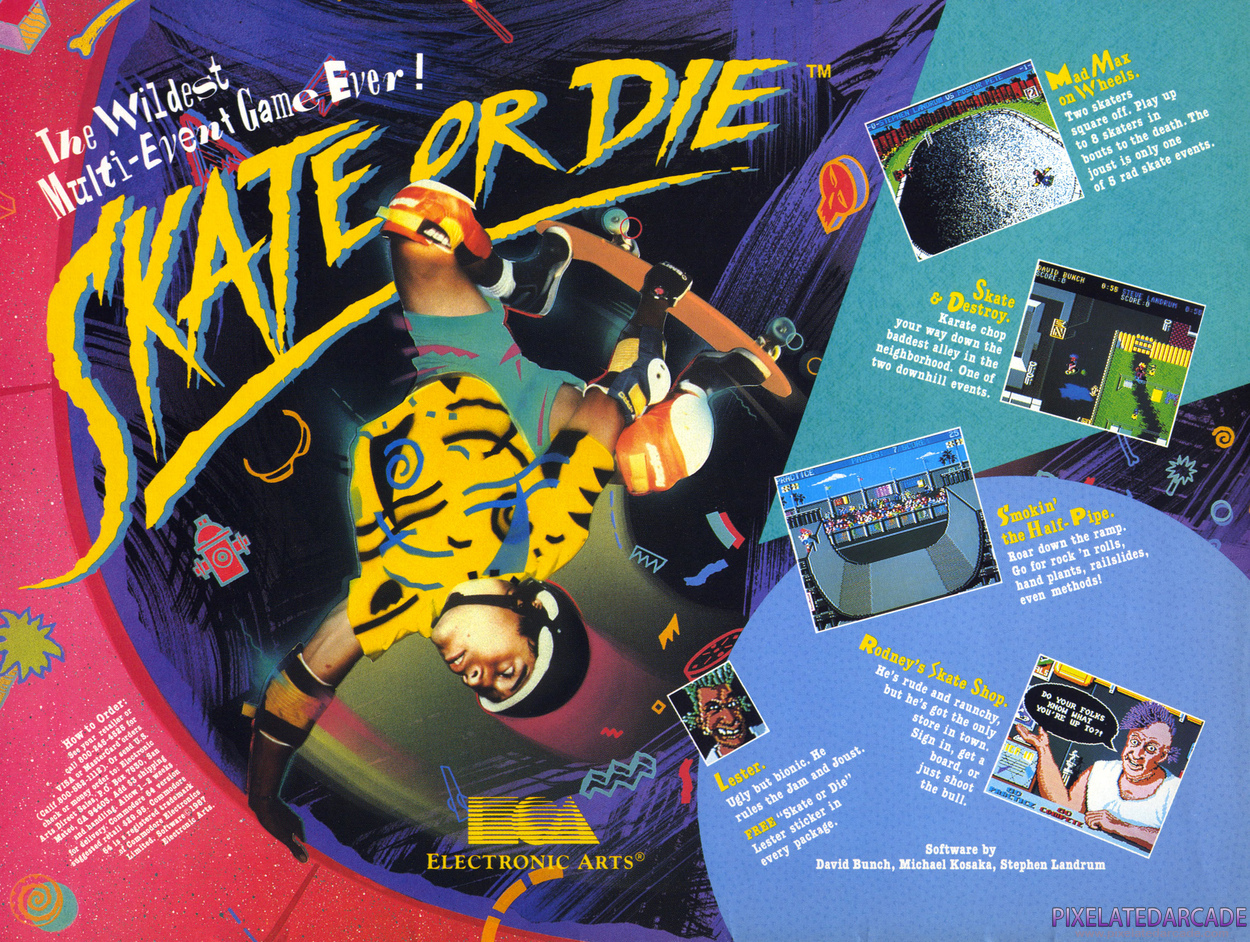Skate or Die Advertisement: May 1989 magazine ad