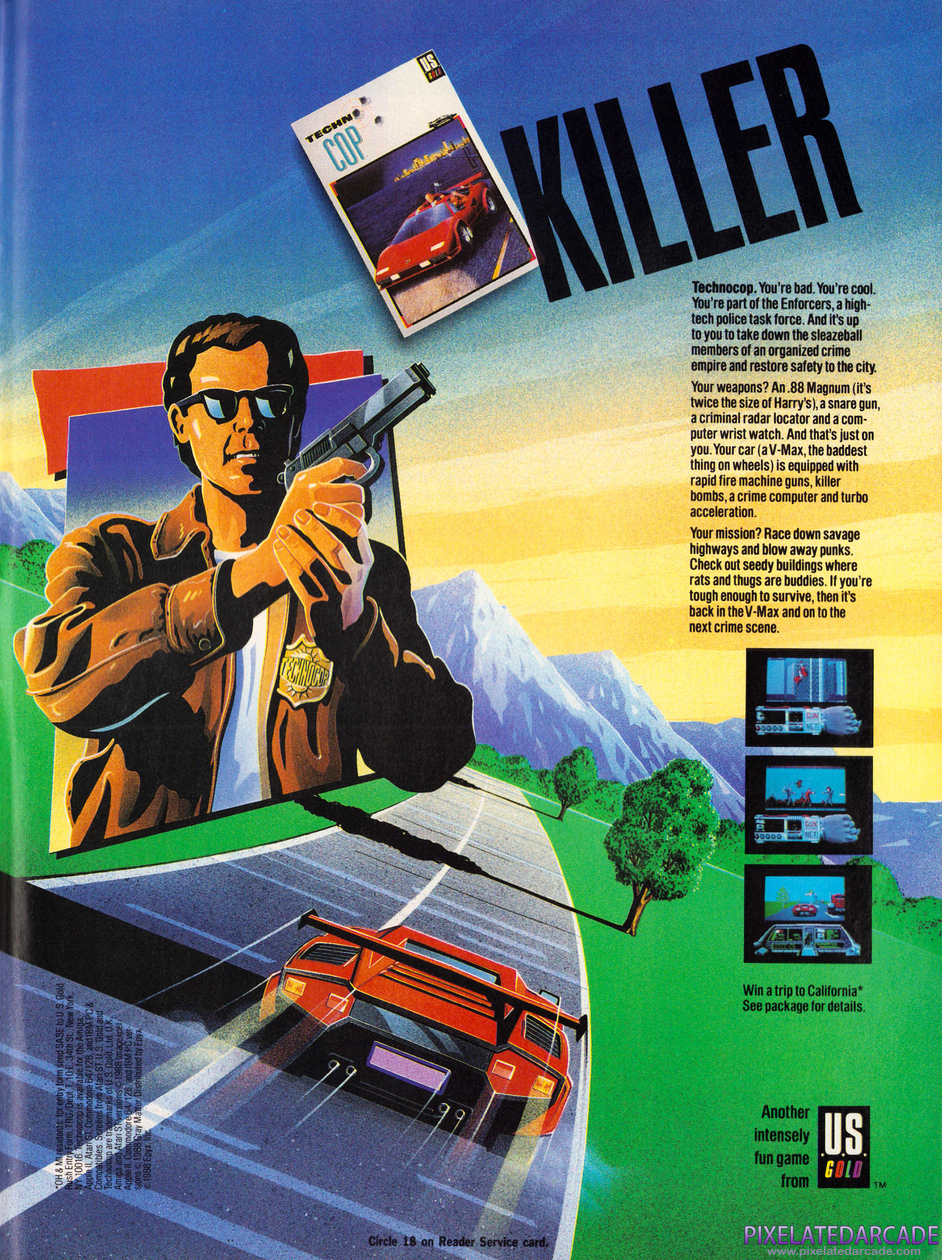 Techno Cop Advertisement: Fall 1989 magazine ad