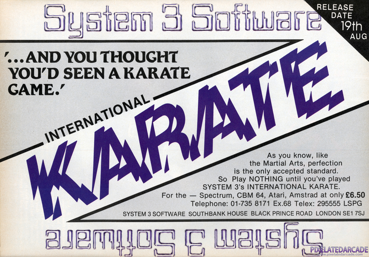 World Karate Championship Advertisement: August 1985 magazine ad