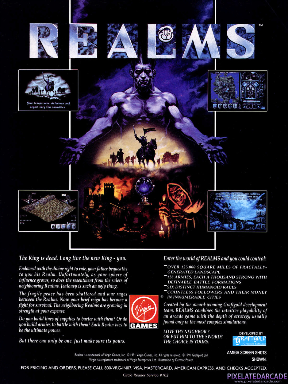 Realms Advertisement: January 1992 magazine ad