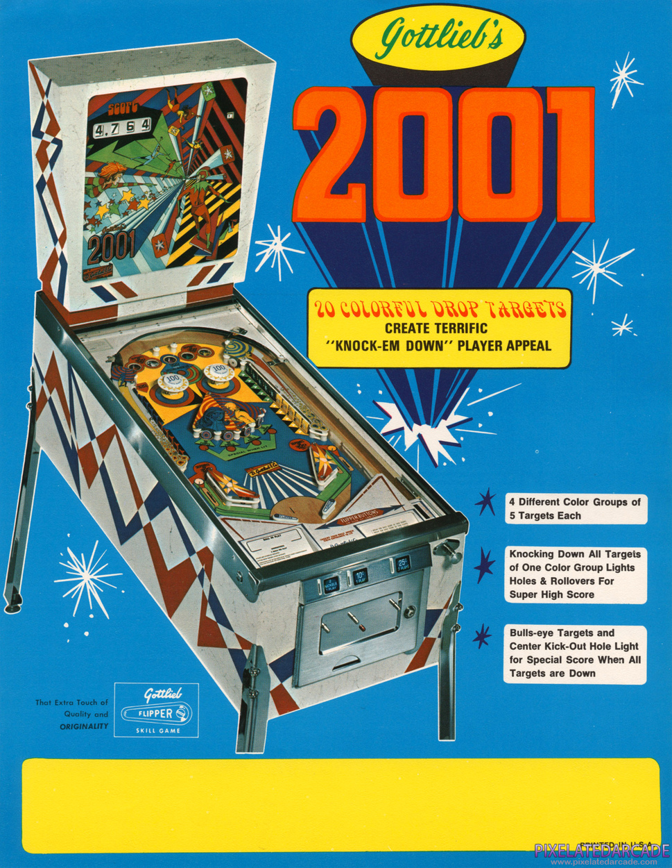 2001 Advertisement: Gottlieb's 2001 flyer