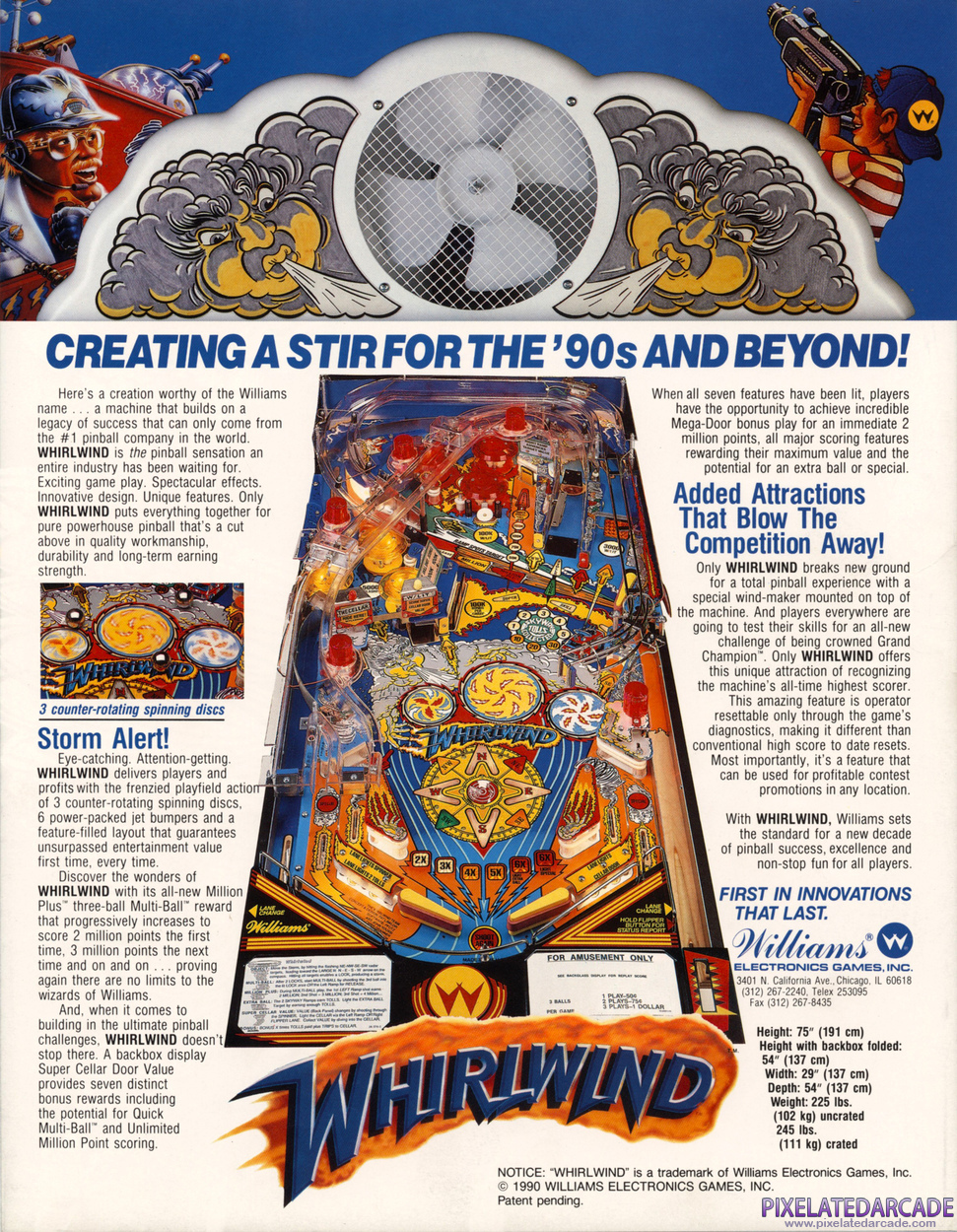 Whirlwind Advertisement: Whirlwind flyer - Back
