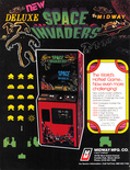 Deluxe Space Invaders upright cabinet flyer
