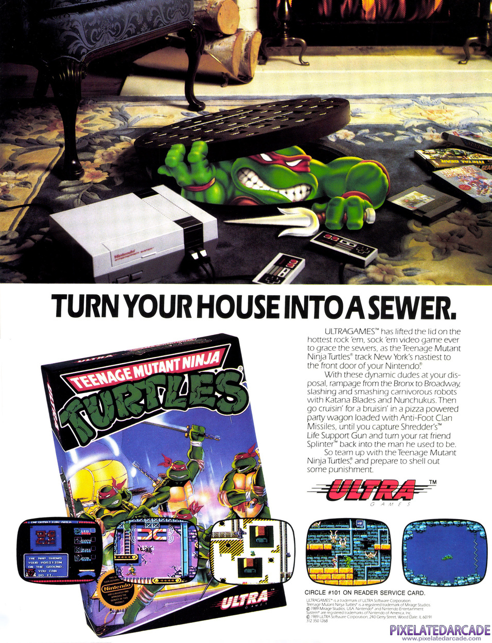 Teenage Mutant Ninja Turtles Advertisement: May 1989 magazine ad