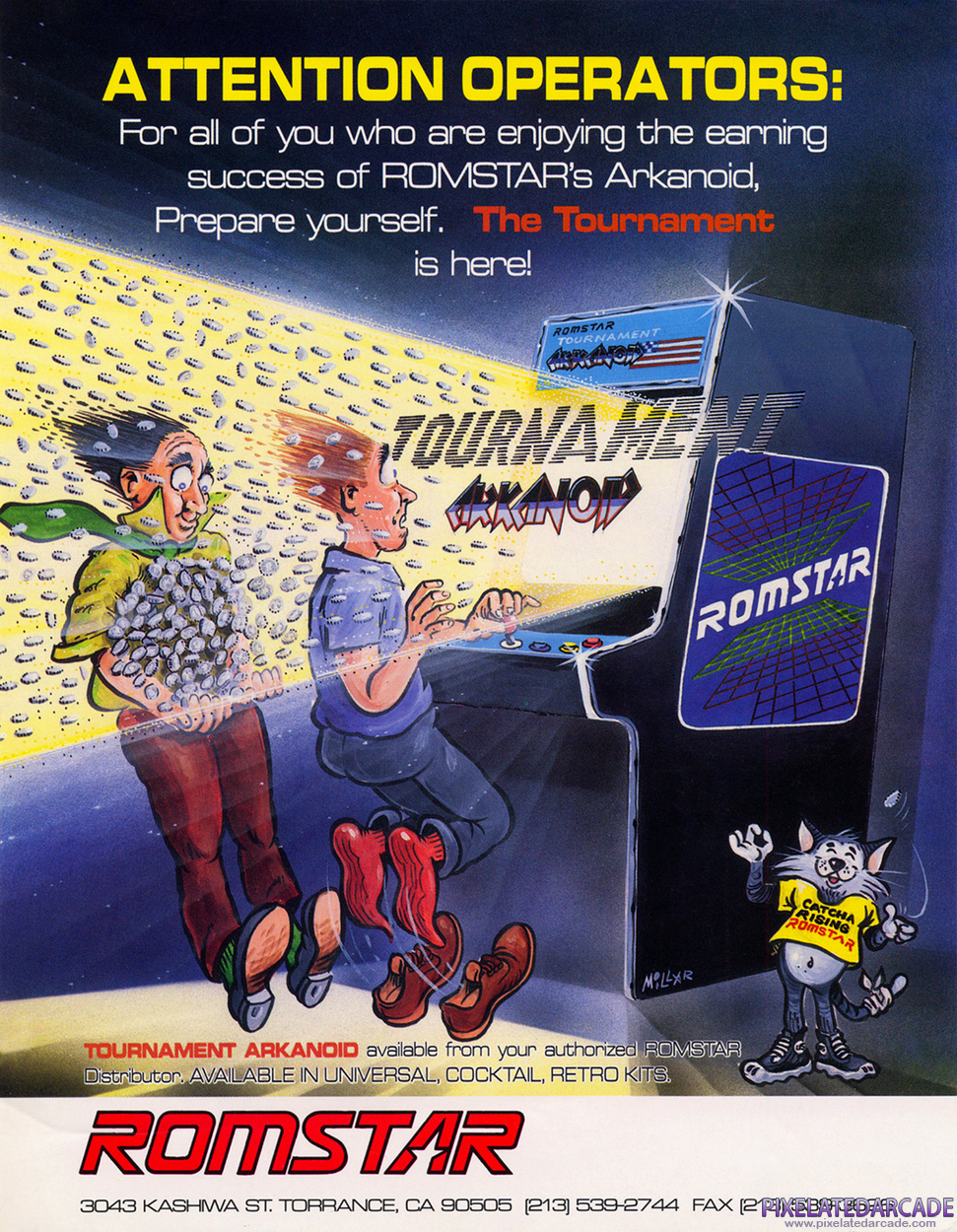 Tournament Arkanoid Advertisement: Tournament Arkanoid flyer