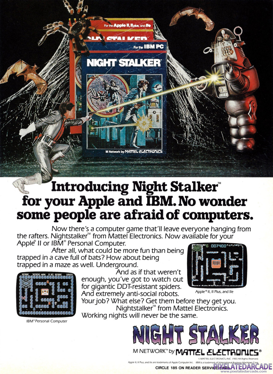 Night Stalker Advertisement: September 1983 magazine ad