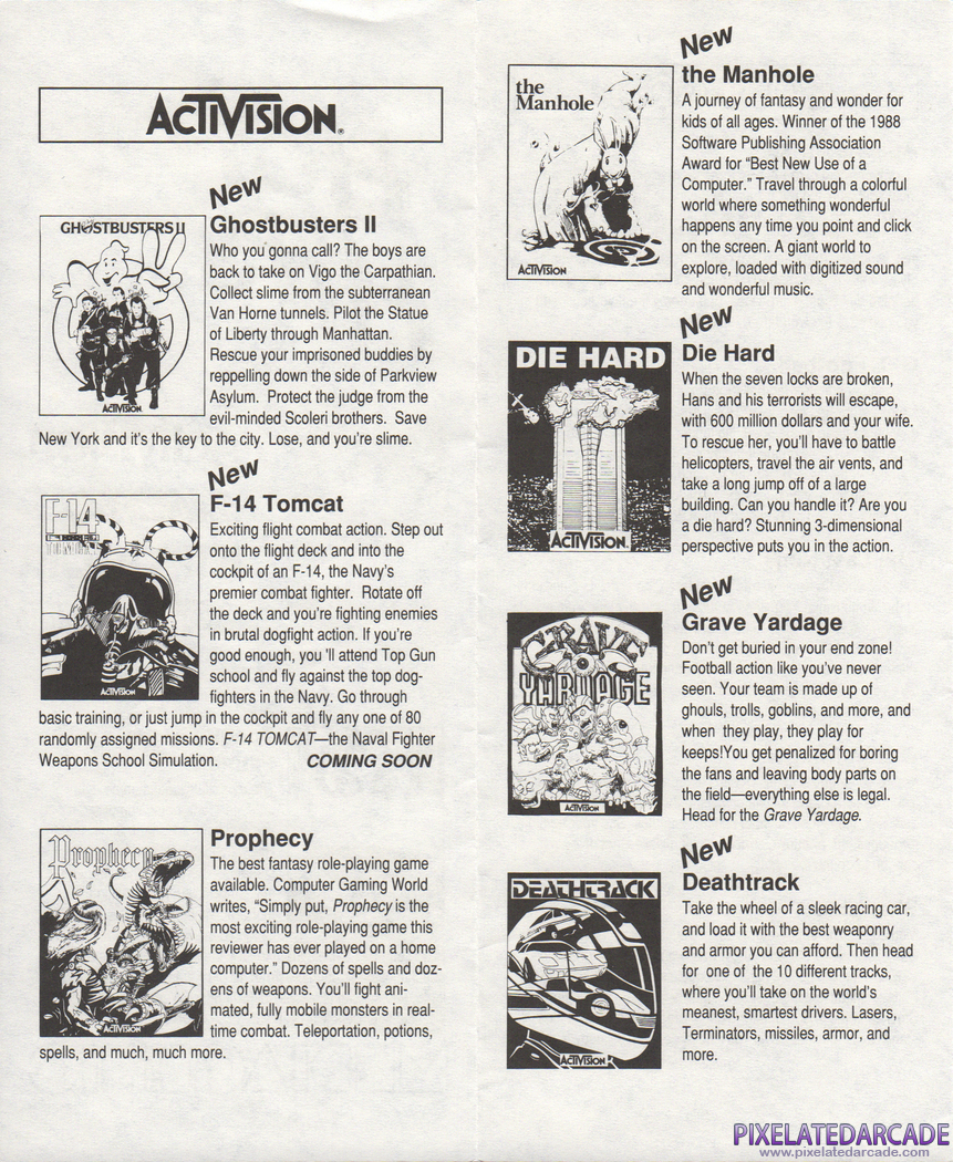 Die Hard Advertisement: Mediagenic product catalog