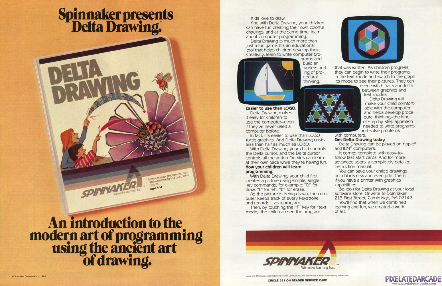 Delta Drawing Advertisement: December 1982 magazine ad