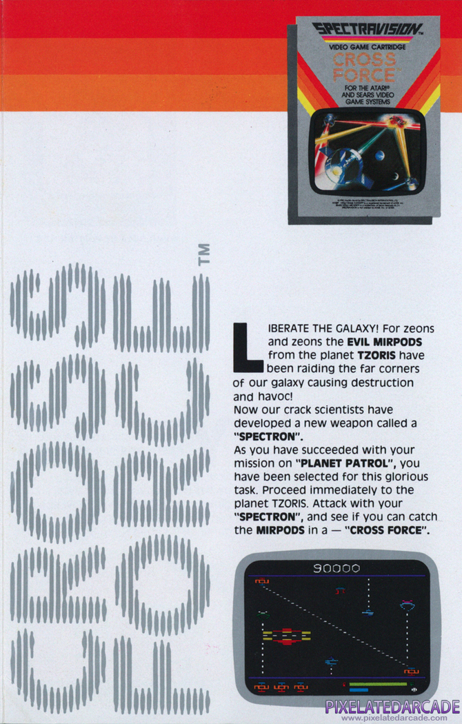 Cross Force Advertisement: Spectravision 1982 product catalog