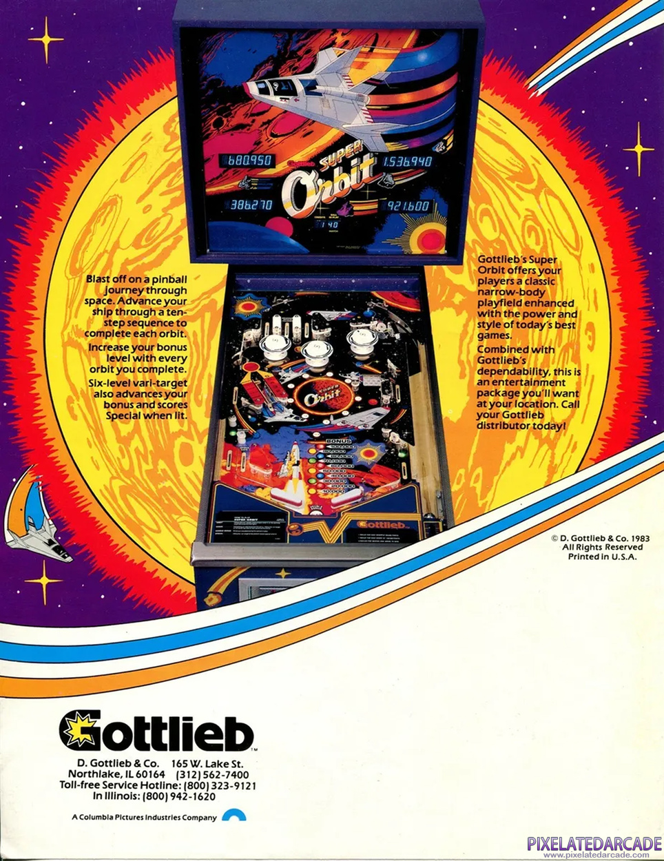 Super Orbit Advertisement: Super Orbit flyer - Back
