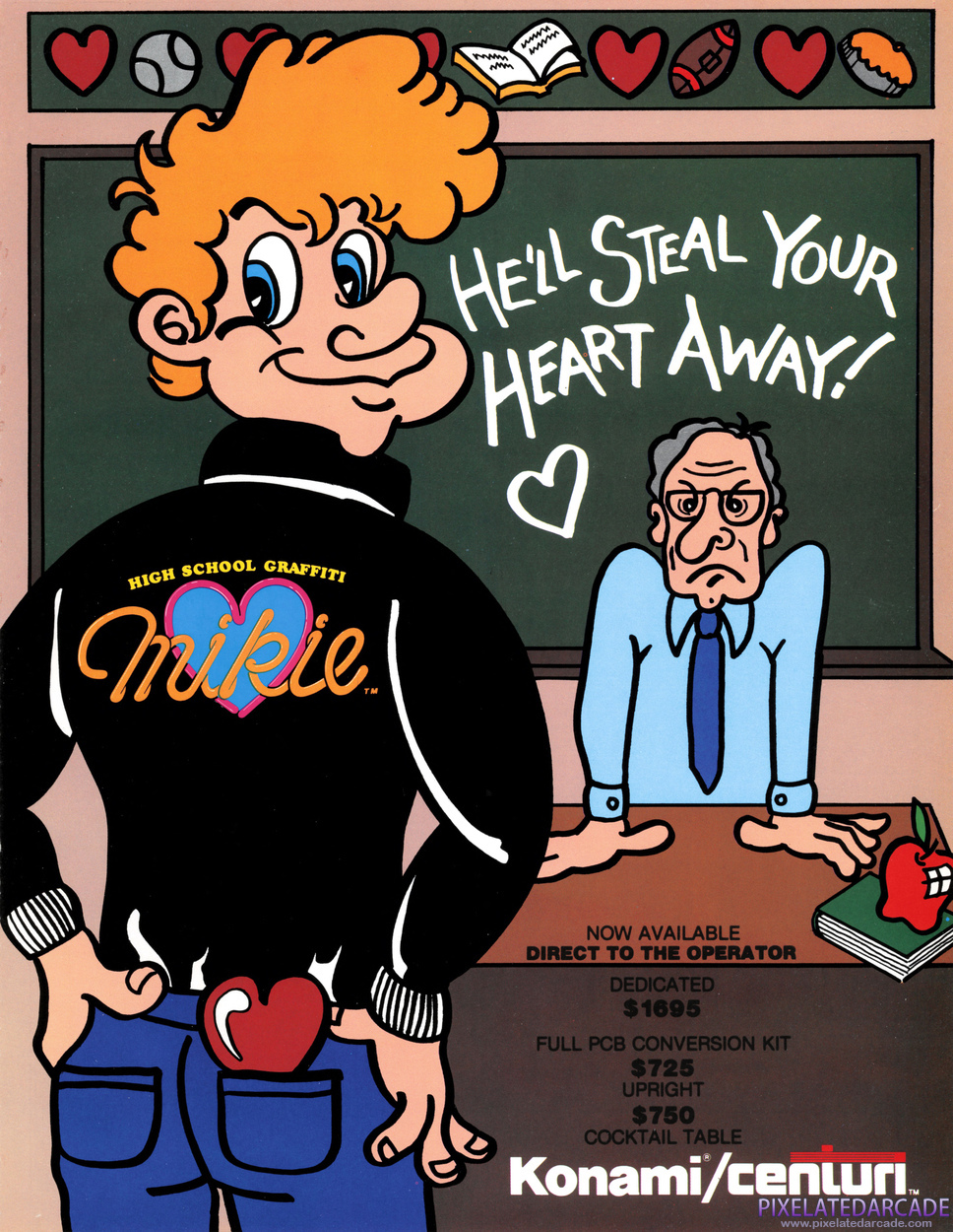 Mikie: High School Graffiti Advertisement: Mikie flyer - Front