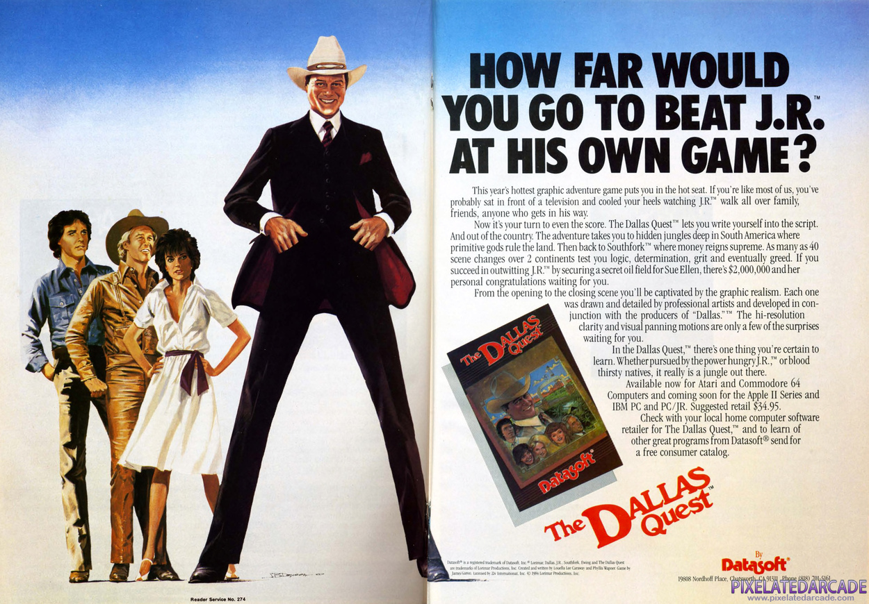 The Dallas Quest Advertisement: June 1984 magazine ad