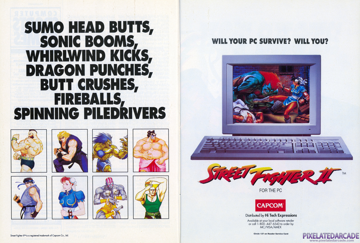 Street Fighter II Advertisement: October 1993 magazine ad