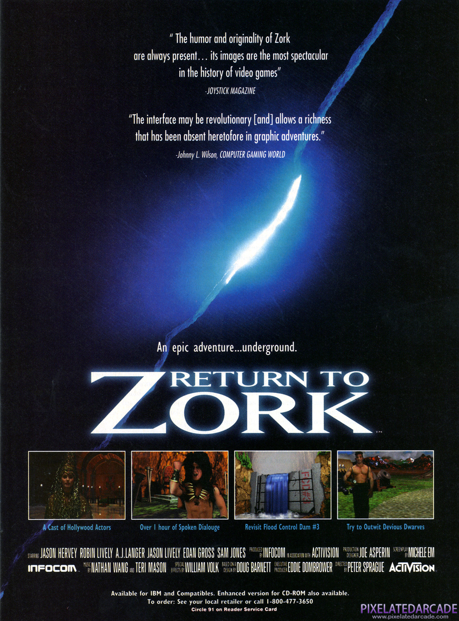 Return to Zork Advertisement: September 1993 magazine ad