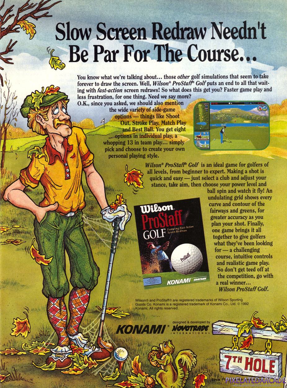 Wilson ProStaff Golf Advertisement: April 1993 magazine ad
