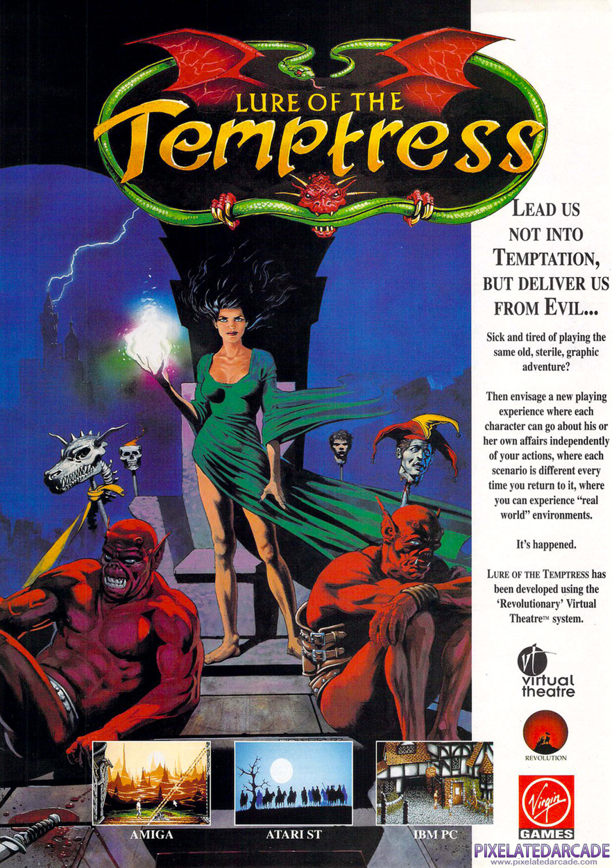 Lure of the Temptress Advertisement: July 1992 magazine ad