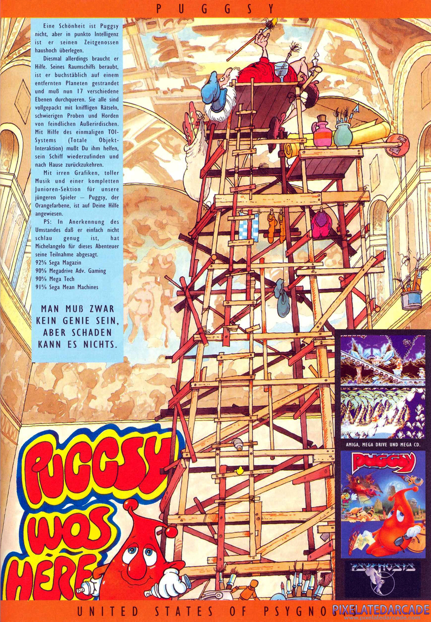 Puggsy Advertisement: December 1993 magazine ad