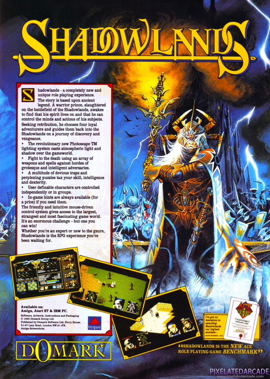 Shadowlands Advertisement: April 1992 magazine ad