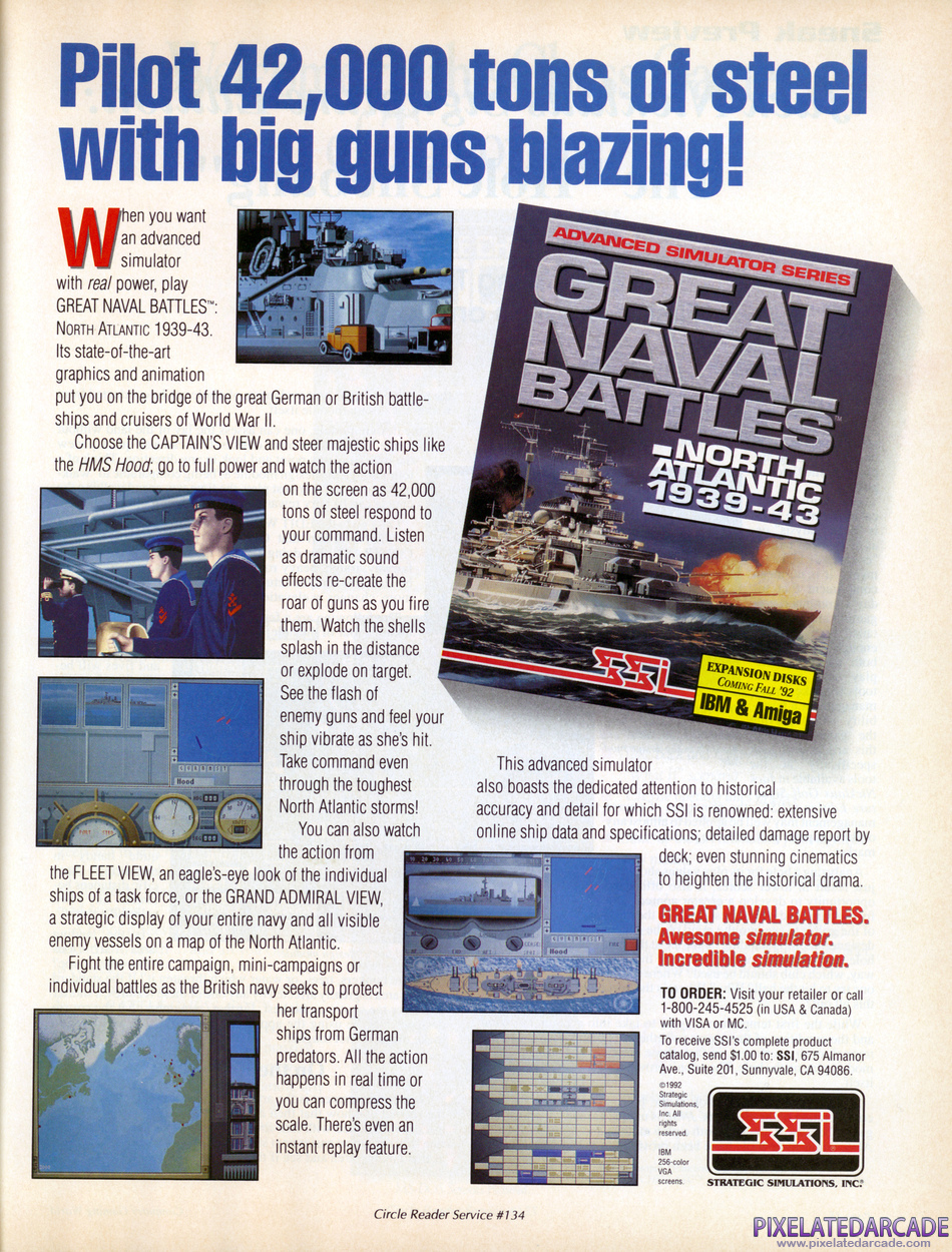 Great Naval Battles: North Atlantic 1939-43 Advertisement: November 1992 magazine ad