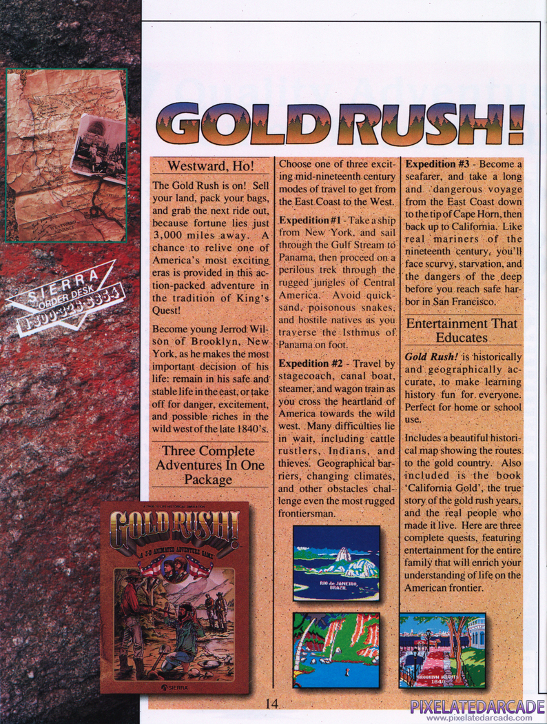 Gold Rush! Advertisement: Sierra Tenth Anniversary product catalog