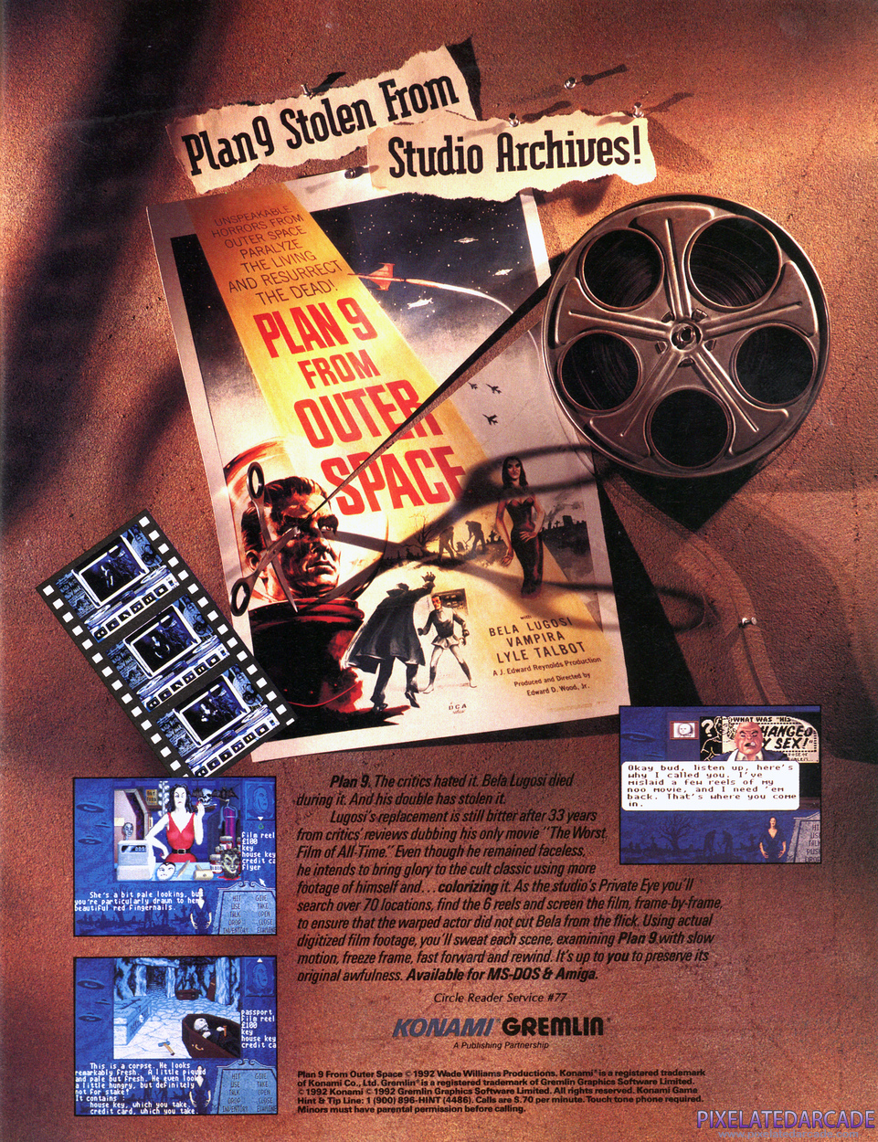 Plan 9 From Outer Space Advertisement: October 1992 magazine ad