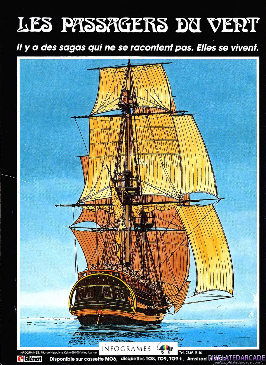 Passengers on the Wind Advertisement: January 1987 magazine ad (French)