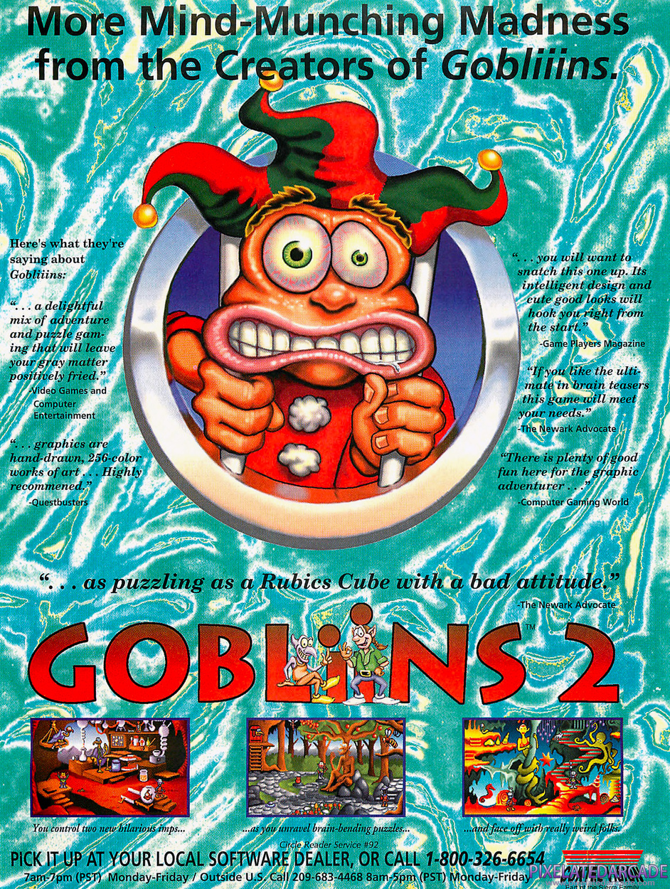 Gobliins 2: The Prince Buffoon Advertisement: May 1993 magazine ad