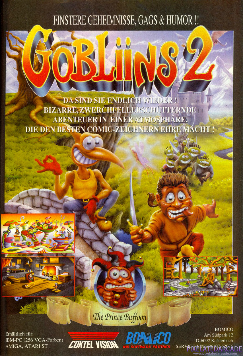 Gobliins 2: The Prince Buffoon Advertisement: November 1992 magazine ad