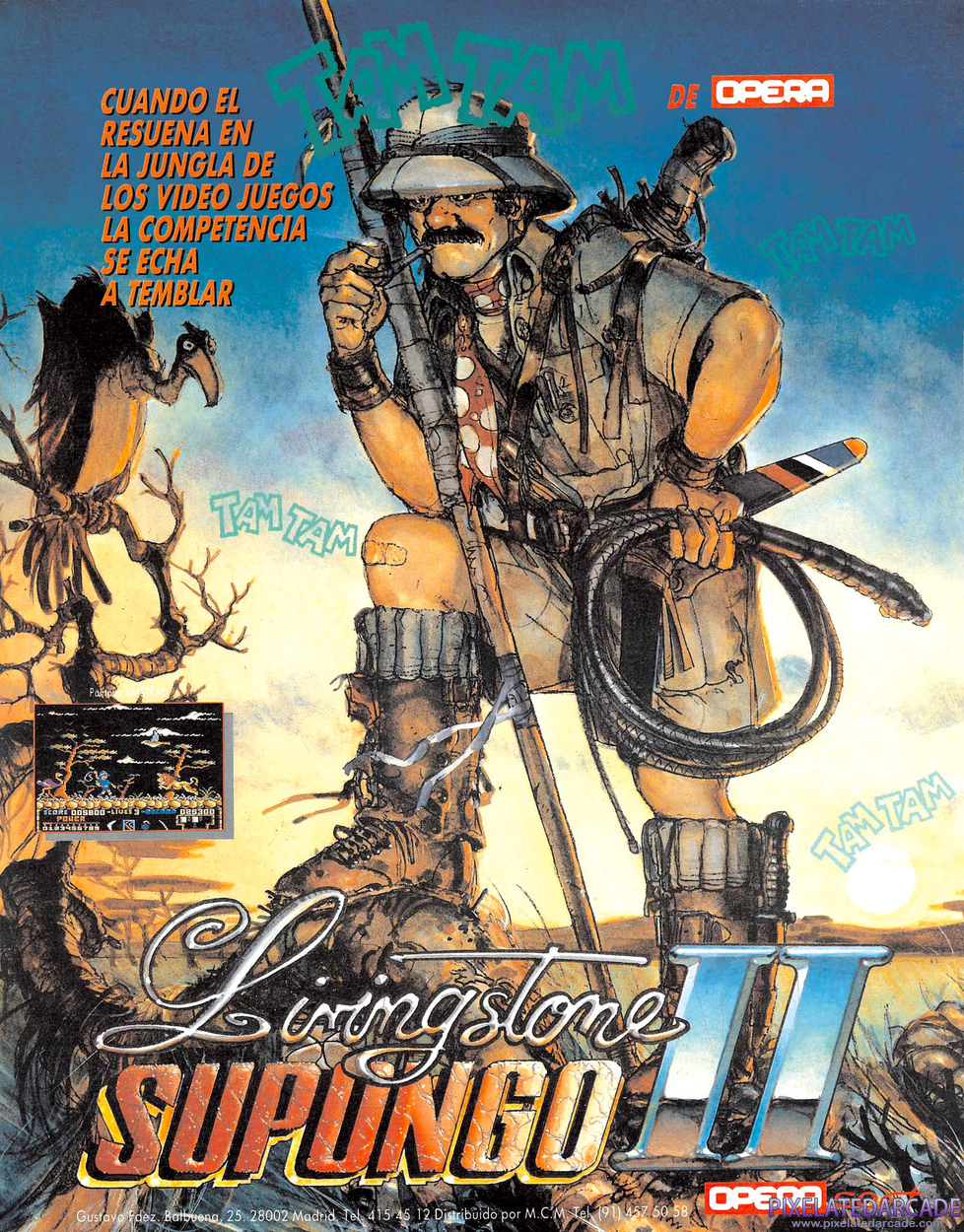 Livingstone II Advertisement: December 1989 magazine ad (Spanish)