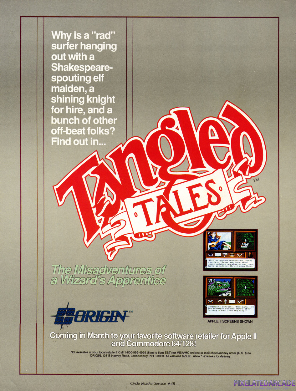 Tangled Tales Advertisement: April 1989 magazine ad