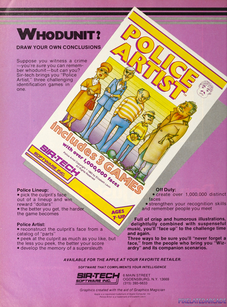 Police Artist Advertisement: May 1983 magazine ad