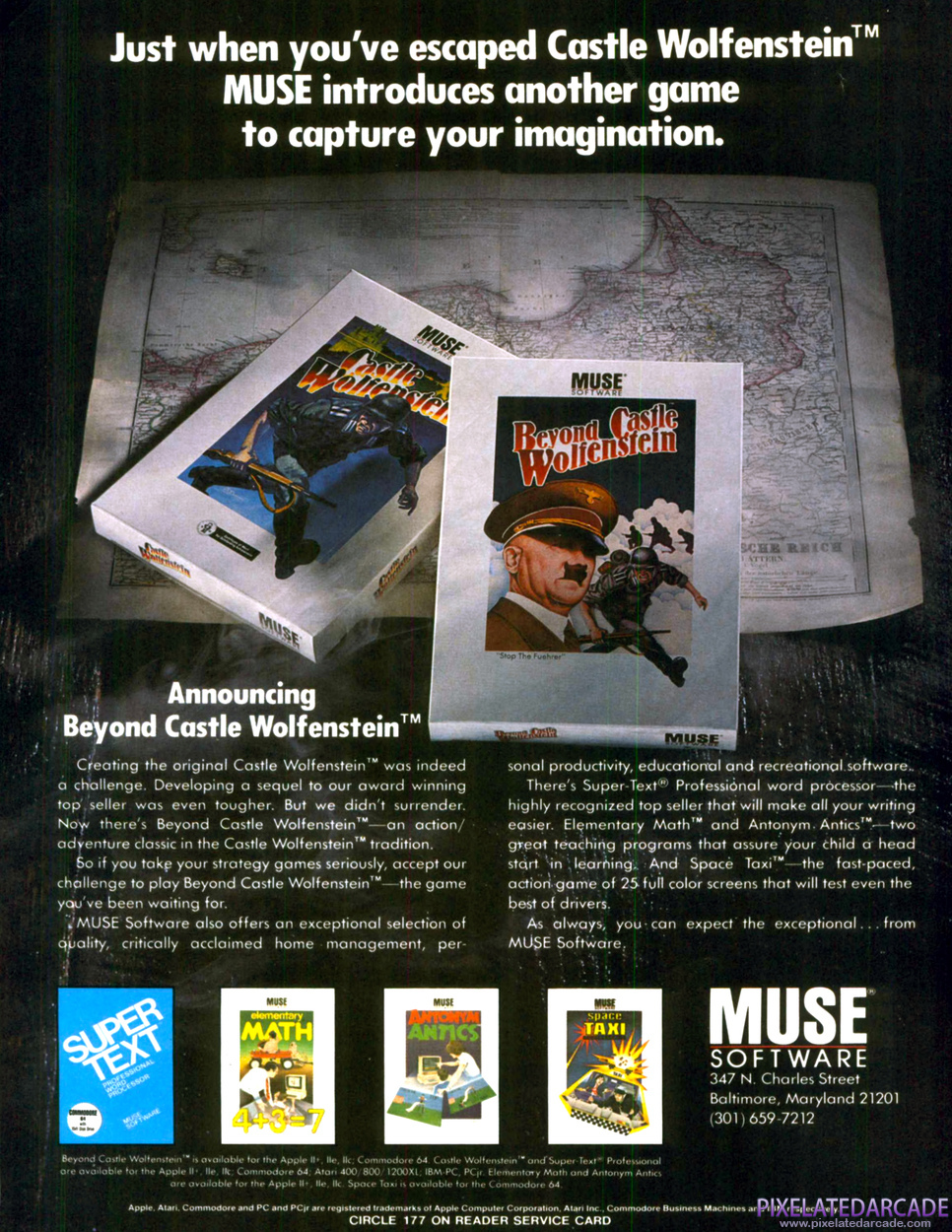 Beyond Castle Wolfenstein Advertisement: November 1984 magazine ad