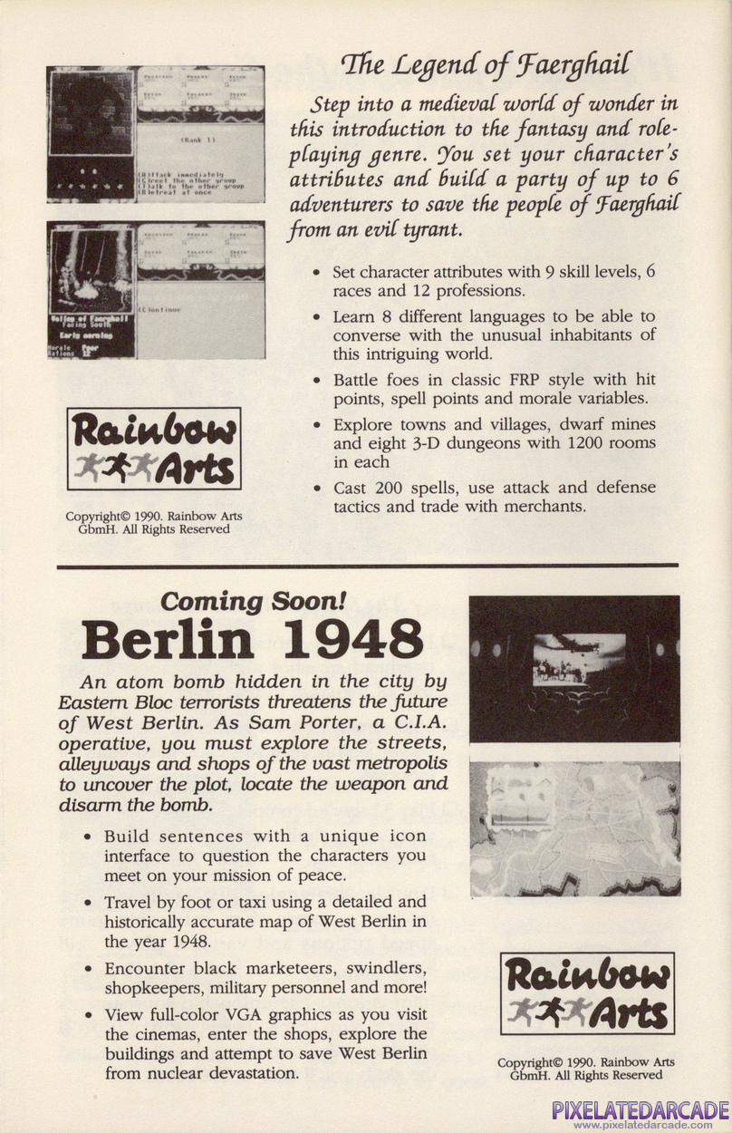 Berlin 1948 Advertisement: Electronic Zoo 1990 product catalog