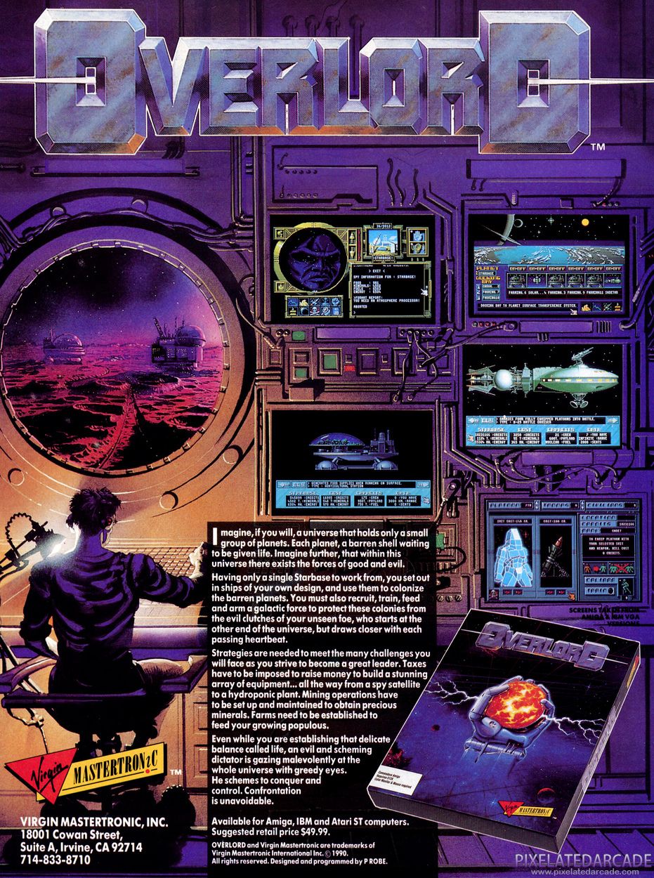 Overlord Advertisement: January 1991 magazine ad