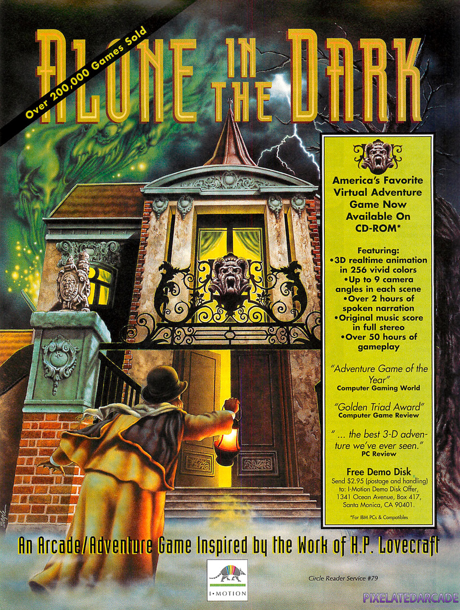 Alone in the Dark Advertisement: January 1994 magazine ad