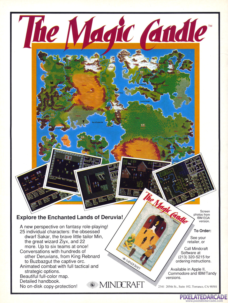 The Magic Candle: Volume 1 Advertisement: March 1989 magazine ad