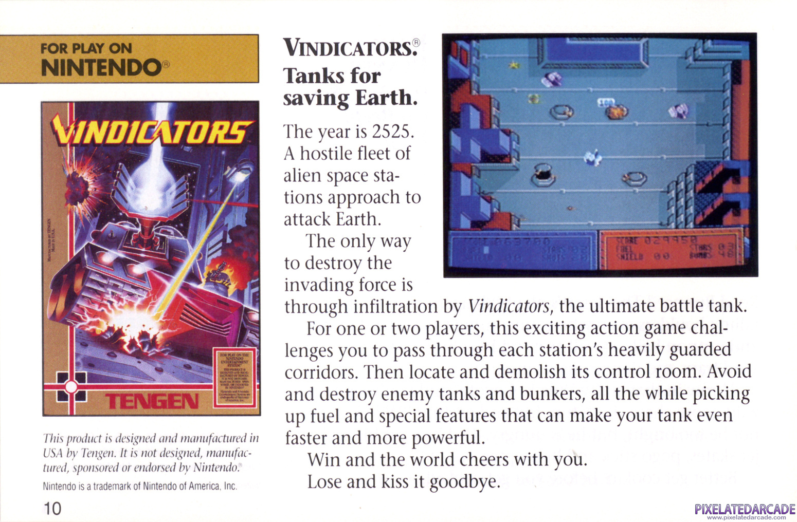 Vindicators Advertisement: Tengen Spring 1990 Product Catalog