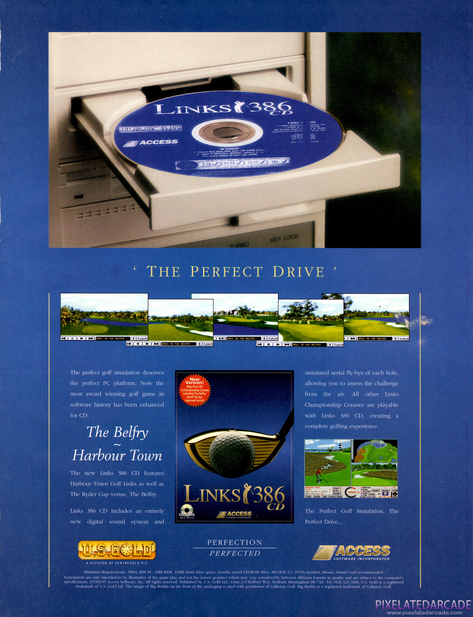 Links 386 CD Advertisement: April 1995 magazine ad