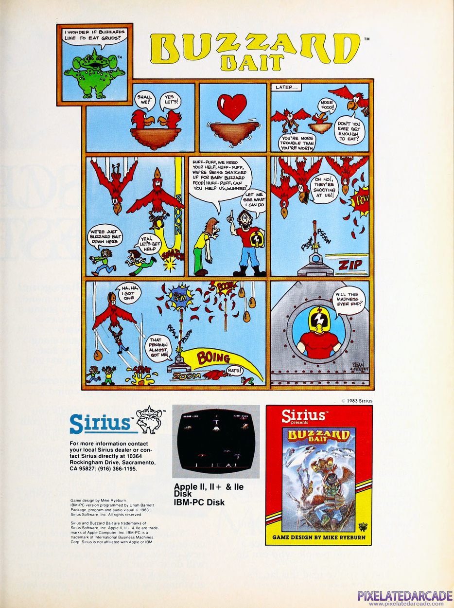 Buzzard Bait Advertisement: October 1983 magazine ad