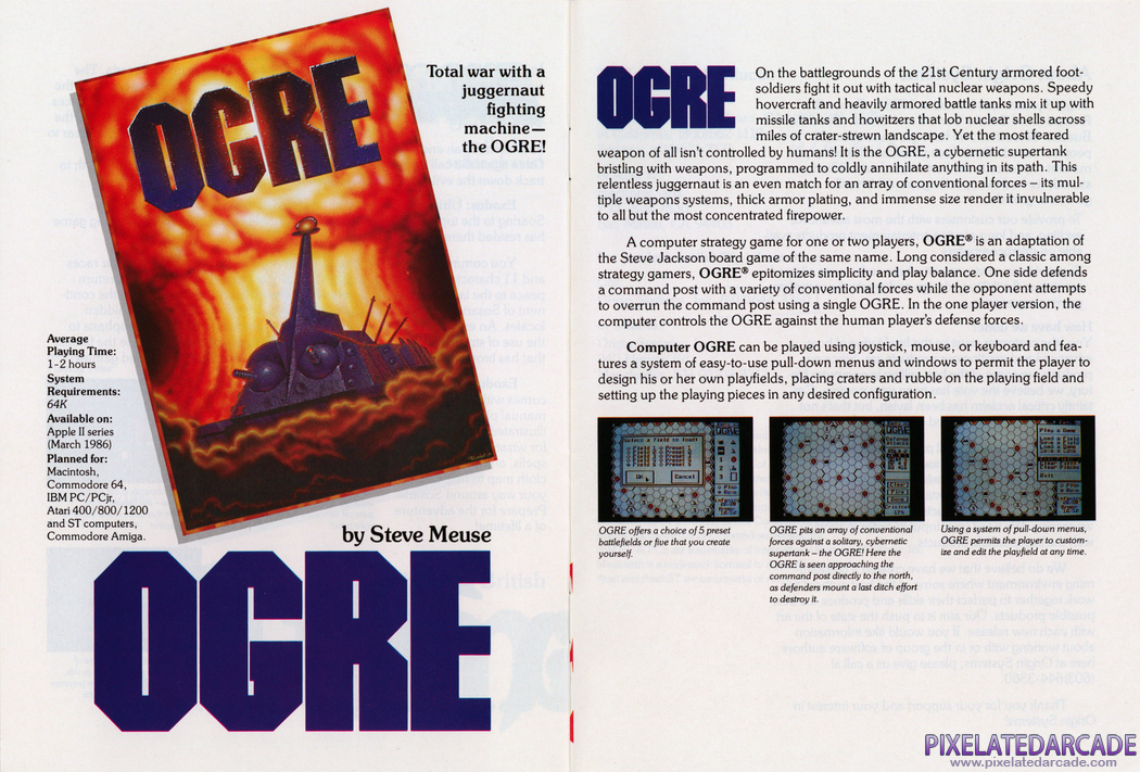 Ogre Advertisement: Origin product catalog