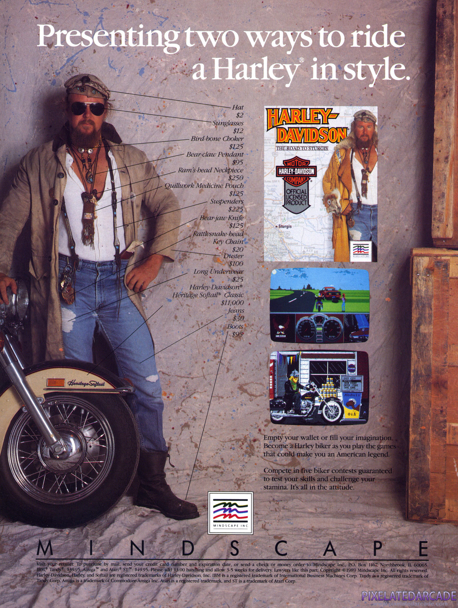 Harley-Davidson: The Road to Sturgis Advertisement: November 1989 magazine ad