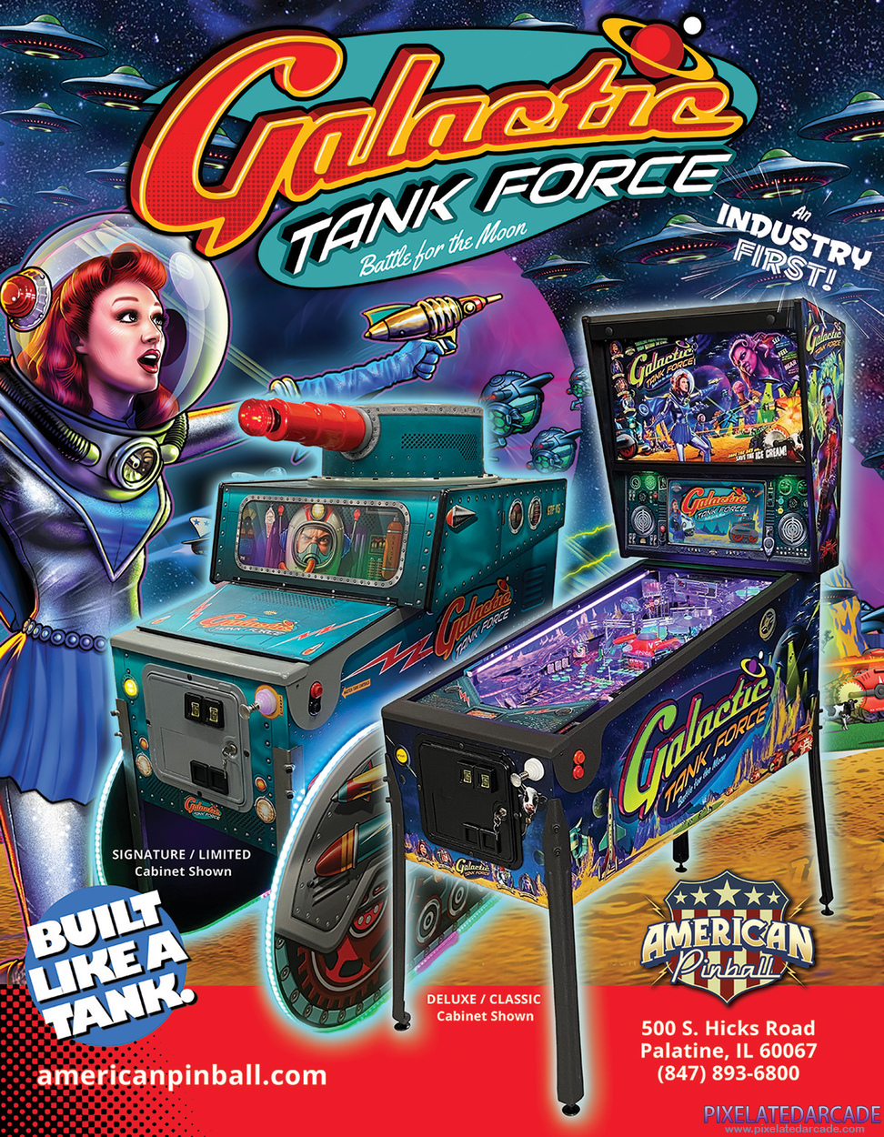Galactic Tank Force Advertisement: Galactic Tank Force flyer - Front