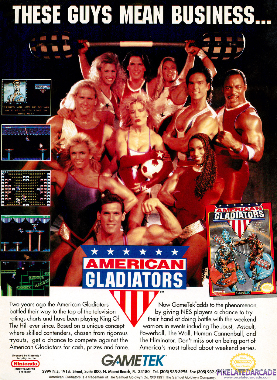 American Gladiators Advertisement: September 1991 magazine ad