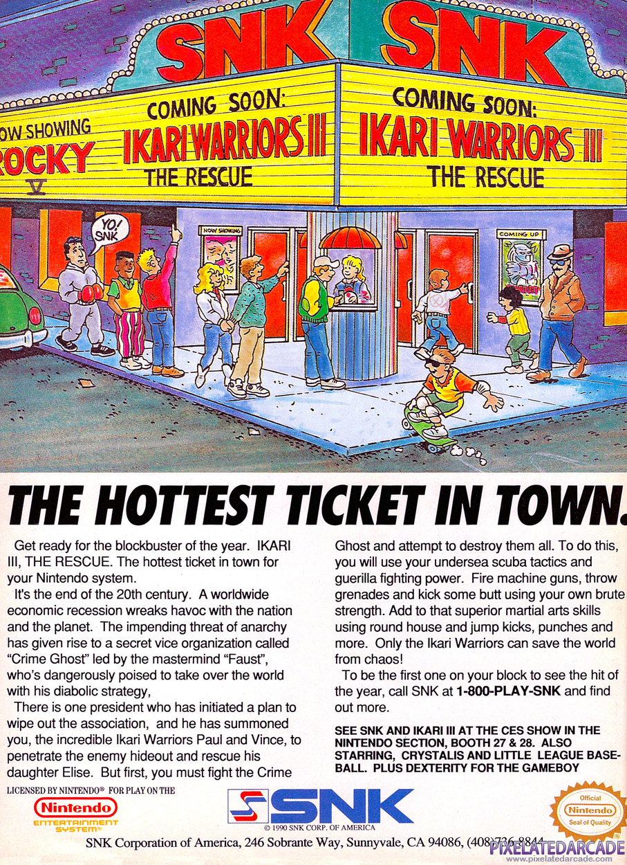 Ikari III: The Rescue Advertisement: February 1991 magazine ad