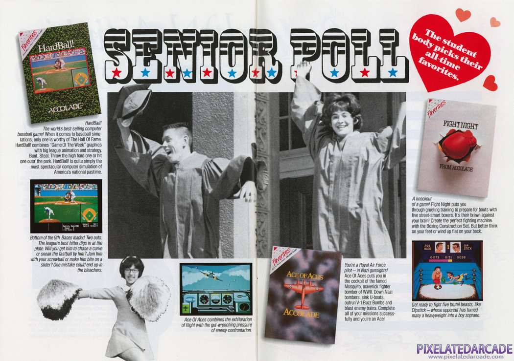 Ace of Aces Advertisement: Accolade 1988-1989 product catalog